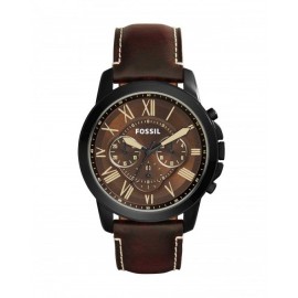 RELOJ FOSSIL GRANT CHRONOGRAPH BROWN LEATHER PARA CABALLERO FS5088 - Envío Gratuito