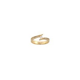 ANILLO DE COMPROMISO DE ORO AMARILLO B1732 - Envío Gratuito