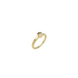 ANILLO SOLITARIO DE ORO AMARILLO B632