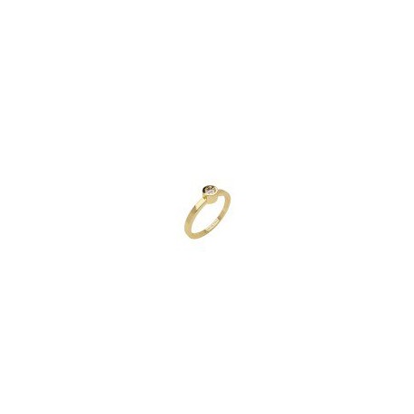 ANILLO SOLITARIO DE ORO AMARILLO B632 - Envío Gratuito