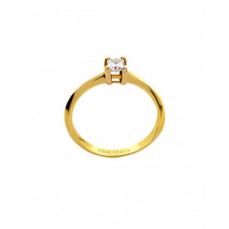 ANILLO DE COMPROMISO DE ORO AMARILLO Y BLANCO B2417C - Envío Gratuito