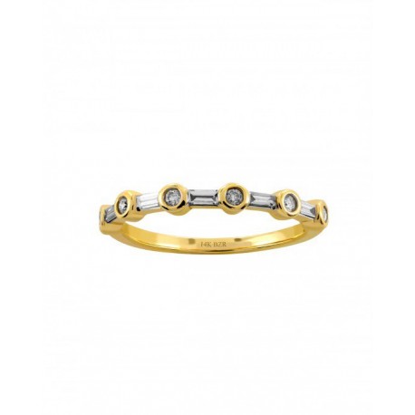 ANILLO DE ORO AMARILLO CON BRILLANTES RG03473Y - Envío Gratuito