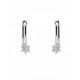 ARETES DE ORO BLANCO CON DIAMANTES D-AJE06831W - Envío Gratuito