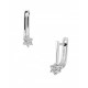 ARETES DE ORO BLANCO CON DIAMANTES D-AJE06831W - Envío Gratuito