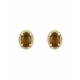 ARETES DE ORO AMARILLO CON DIAMANTES Y SMOKY B1588S-E - Envío Gratuito