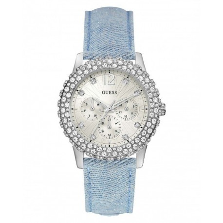 RELOJ GUESS DAZZLER SILVER DIAL PARA DAMA W0336L7 - Envío Gratuito