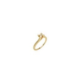 ANILLO SOLITARIO DE ORO AMARILLO B851 - Envío Gratuito