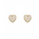 ARETES DE CORAZÓN EN ORO AMARILLO CON DIAMANTES 12386W-WD4Y - Envío Gratuito