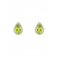 ARETES DE ORO BLANCO CON DIAMANTES Y PERIDOTO 13027W-PO4WV - Envío Gratuito