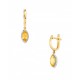 ARETES DE ORO AMARILLO DE CON DIAMANTES Y CITRINA 10334W-CT4YV - Envío Gratuito