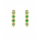 ARETES DE ORO AMARILLO CON DIAMANTE Y SAVORITE 10540W-TV4YT - Envío Gratuito