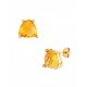 ARETES DE ORO AMARILLO CON DIAMANTE Y CITRINA SP058C-E - Envío Gratuito