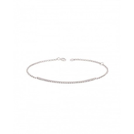 BRAZALETE DE ORO BLANCO DIAMANTES 13583B-WD4WP - Envío Gratuito