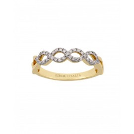 ANILLO DE ORO AMARILLO CON DIAMANTES L44750 - Envío Gratuito