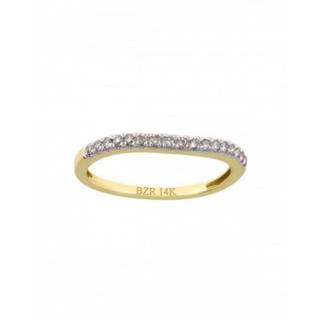 ANILLO DE ORO AMARILLO CON BRILLANTES W4TR18077Y - Envío Gratuito