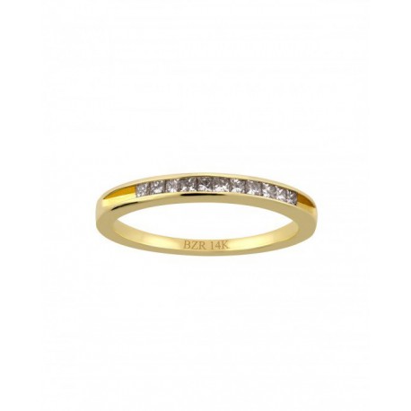 ANILLO DE ORO AMARILLO CON BRILLANTES WUFOQ6594Y - Envío Gratuito