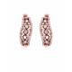 ARETES DE ORO ROSA CON DIAMANTE BLANCO Y DIAMANTE CAFÉ 15440W-BD4RV - Envío Gratuito