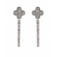 ARETES DE ORO BLANCO CON DIAMANTES 12047W-WD4WV - Envío Gratuito