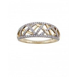 ANILLO DE ORO AMARILLO CON DE DIAMANTES 10189Q-WD4YT - Envío Gratuito