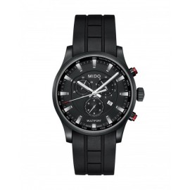 RELOJ MIDO MULTIFORT CHRONOGRAPH BLACK DIAL BLACK RUBBER PARA CABALLERO M0054173705120