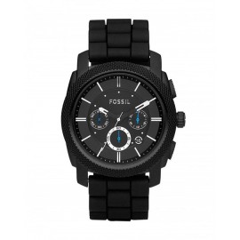 RELOJ FOSSIL MACHINE CHRONOGRAPH BLACK SILICONE PARA CABALLERO FS4487 - Envío Gratuito