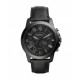 RELOJ FOSSIL GRANT CHRONOGRAPH BLACK LEATHER STRAP PARA CABALLERO FS5132 - Envío Gratuito