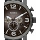 RELOJ FOSSIL NATE CHRONOGRAPH BLACK LEATHER PARA CABALLERO JR1437 - Envío Gratuito