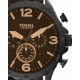 RELOJ FOSSIL NATE CHRONOGRAPH BROWN LEATHER PARA CABALLERO JR1487 - Envío Gratuito