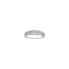 ANILLO DE ORO BLANCO CON DIAMANTES L-SAR00168W - Envío Gratuito