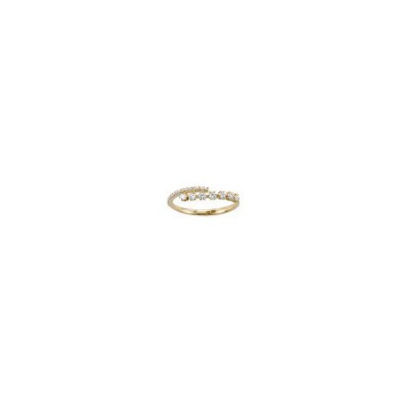 ANILLO DE ORO AMARILLO CON ZIRCONIAS KR0442Y - Envío Gratuito