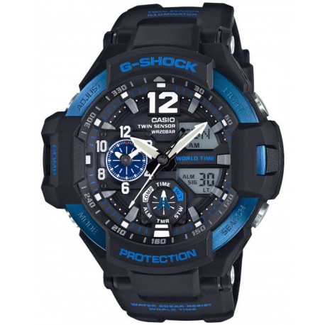 RELOJ CASIO G-SHOCK GRAVITY DEFIER PARA CABALLERO GA-1100-2BCR - Envío Gratuito