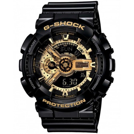 RELOJ CASIO G-SHOCK BOLD FACE PARA CABALLERO GA-110GB-1ACR - Envío Gratuito