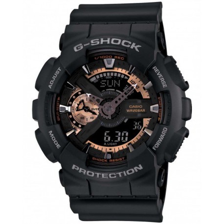 RELOJ CASIO G-SHOCK BOLD FACE PARA CABALLERO GA-110RG-1ACR - Envío Gratuito