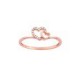 ANILLO DE CORAZÓN EN ORO ROSA CON DIAMANTES 10926Q-WD4RT - Envío Gratuito