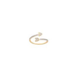 ANILLO DE ORO AMARILLO CON BRILLANTES RG03775Y - Envío Gratuito