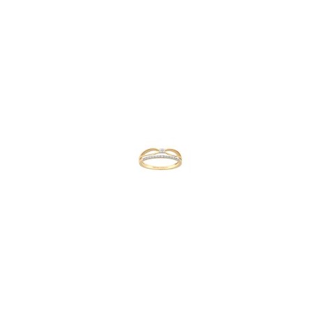 ANILLO DE ORO AMARILLO CON DIAMANTES KV00138R-5Y-D00 - Envío Gratuito