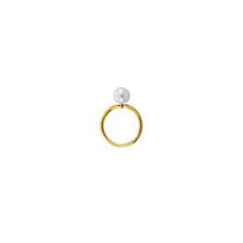 ANILLO DE ORO AMARILLO CON PERLA CULTIVADA B609 - Envío Gratuito