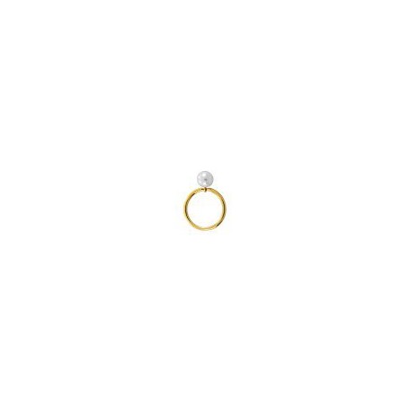 ANILLO DE ORO AMARILLO CON PERLA CULTIVADA B609 - Envío Gratuito