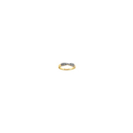 ANILLO DE ORO AMARILLO CON BRILLANTES RG01456Y - Envío Gratuito