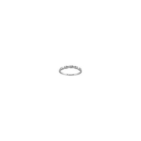 ANILLO DE ORO BLANCO CON DIAMANTES E09-RBAN23W - Envío Gratuito