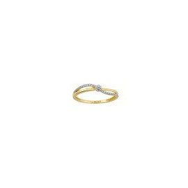 ANILLO DE ORO AMARILLO CON DIAMANTES 13244Q-WD4YV