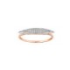 ANILLO DE ORO ROSA CON DIAMANTES 13420R-WD4RV - Envío Gratuito