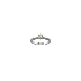 ANILLO SOLITARIO DE ORO BLANCO 551W-45 - Envío Gratuito