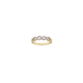 ANILLO DE ORO AMARILLO CON DIAMANTES L44750 - Envío Gratuito