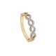 ANILLO DE ORO AMARILLO CON DIAMANTES L44750 - Envío Gratuito