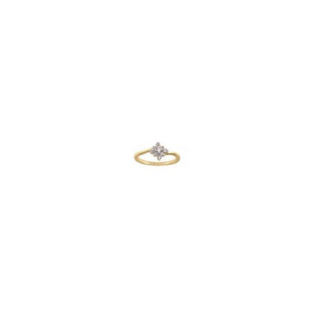 ANILLO DE ORO AMARILLO CON DIAMANTES RF8851Y - Envío Gratuito