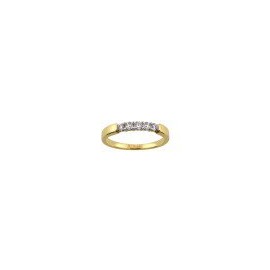 ANILLO DE ORO AMARILLO CON BRILLANTES RG01484Y - Envío Gratuito