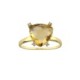 ANILLO DE ORO AMARILLO CON CITRINA SP058C - Envío Gratuito