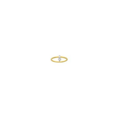 ANILLO SOLITARIO DE ORO AMARILLO B1189 - Envío Gratuito