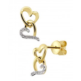 BROQUELES DE ORO AMARILLO CON DIAMANTES 17287WWD4YV